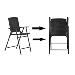 ModernLuxe 5-Piece Counter Height Patio Rattan Dining Set with Foldable Chairs -Luxe Furniture Sale GUEST 5d715a57 fc8f 4a6e 85ed b08f057eca4f