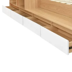 ModernLuxe Full Size Wooden Daybed Frame with Integrated Dressing Table and 6 Drawers -Luxe Furniture Sale GUEST 5d9d738d 2b2d 4671 a449 4bba341a0c26