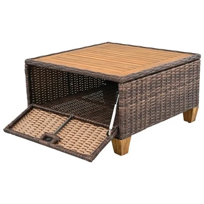 ModernLuxe 8-Piece Wicker Patio Set with Swivel Rocking Chairs 14 ModernLuxe 8-Piece Wicker Patio Set with Swivel Rocking Chairs - Image 12