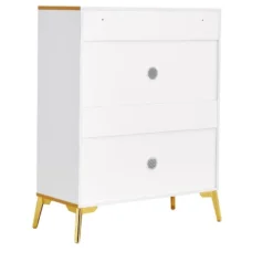 Modern Elegant Storage Cabinet, Gold+White - ModernLuxe -Luxe Furniture Sale GUEST 5e0562e2 4484 4706 b8ba a8a5c7f91027