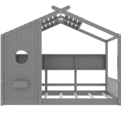 ModernLuxe Toddler House Platform Bed Frame with Storage Shelf - Montessori Floor Bed -Luxe Furniture Sale GUEST 5f0c7595 d13f 450b bba5 579a9d5998e5