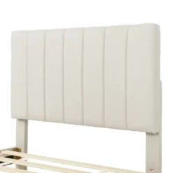 Twin/Full Size Platform Bed, Wooden Upholstered Bed Frame With Twin Trundle Bed And 3 Drawers - ModernLuxe 19 Twin/Full Size Platform Bed, Wooden Upholstered Bed Frame With Twin Trundle Bed And 3 Drawers - ModernLuxe -Luxe Furniture Sale GUEST 60108407 927a 41cc 9d31 d5a50928a13d