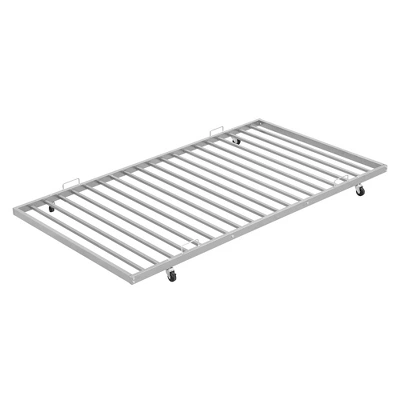 ModernLuxe Twin Over Full Steel Bunk Bed with Twin Size Trundle and Dual Ladders 13 ModernLuxe Twin Over Full Steel Bunk Bed with Twin Size Trundle and Dual Ladders - Image 11