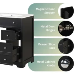 ModernLuxe 30-Inch Bathroom Vanity with Integrated Ceramic Sink Top and 2 Drawers 17 ModernLuxe 30-Inch Bathroom Vanity with Integrated Ceramic Sink Top and 2 Drawers -Luxe Furniture Sale GUEST 628d10a4 2966 43ac 86d6 a319e0798f8f