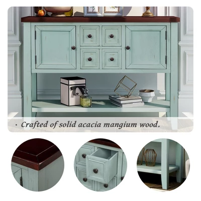 Modernluxe Cambridge Series Buffet Sideboard Console Table With Bottom Shelf 7 Modernluxe Cambridge Series Buffet Sideboard Console Table With Bottom Shelf - Image 5