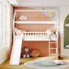 ModernLuxe Twin Size Loft House Bed with Slide and Under-Bed Play Area -Luxe Furniture Sale GUEST 64f51f67 336f 4eac acaf 4ca74f142f27
