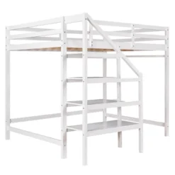 ModernLuxe Full Size Loft Bed with Integrated Staircase Storage & Safety Guardrails -Luxe Furniture Sale GUEST 672dc6d5 66b0 477b 9385 9d459a8b06e0