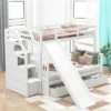 ModernLuxe Twin Over Full Bunk Bed with Storage Staircase and Slide 2 ModernLuxe Twin Over Full Bunk Bed with Storage Staircase and Slide -Luxe Furniture Sale GUEST 67f94d5b efa8 4426 ba5f f42d89990bad