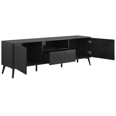 ModernLuxe 67" Modern TV Stand for TVs up to 70" with Storage & Drawer 6 ModernLuxe 67" Modern TV Stand for TVs up to 70" with Storage & Drawer - Image 4