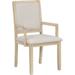 ModernLuxe 5-Piece Round Extendable Dining Table Set with 4 Upholstered Armchairs -Luxe Furniture Sale GUEST 6922cf99 b88a 4f43 a150 739a7885a701