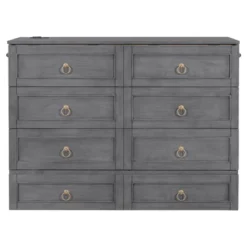 Queen/Full Size Wooden Murphy Bed Wall Bed With A Large Drawer And Charging Outlets 4S -ModernLuxe -Luxe Furniture Sale GUEST 69e08244 5d70 43d7 aab4 0d2c8abdce3d