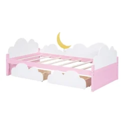 Twin Size Platform Bed With Clouds And 2 Drawers - ModernLuxe 15 Twin Size Platform Bed With Clouds And 2 Drawers - ModernLuxe -Luxe Furniture Sale GUEST 6a706777 8809 4951 943a 542e386aa80c