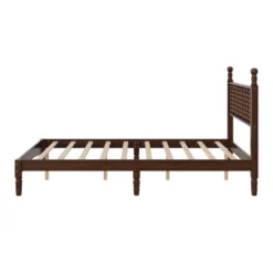 ModernLuxe Wood Platform Bed with Gourd Headboard - Retro Walnut Bed Frame -Luxe Furniture Sale GUEST 6ba82528 f086 40d5 934b 4ca4872f950e
