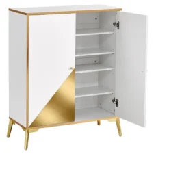 Modern Elegant Storage Cabinet, Gold+White - ModernLuxe -Luxe Furniture Sale GUEST 6dcdd5a0 e7d1 4372 8a5a 282e2a90de05