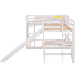 ModernLuxe Triple Bunk Bed with Twin Loft, Full Lower Bed, Desk, and Slide 17 ModernLuxe Triple Bunk Bed with Twin Loft, Full Lower Bed, Desk, and Slide -Luxe Furniture Sale GUEST 6e46c6cf 72b4 40b2 b91f e8691a108d8c