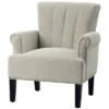 Accent Rivet Tufted Polyester Armchair-ModernLuxe -Luxe Furniture Sale GUEST 6ee3718c b014 4727 b706 948c72867a4a