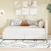 ModernLuxe Upholstered Daybed Frame with Trundle or Storage Drawers 2 ModernLuxe Upholstered Daybed Frame with Trundle or Storage Drawers -Luxe Furniture Sale GUEST 6f8adb41 f0fb 498e 9624 d3ca1de5cfd7