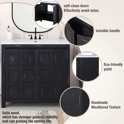 36" Bathroom Vanity With Sink, Espresso - ModernLuxe 12 36" Bathroom Vanity With Sink, Espresso - ModernLuxe - Image 10