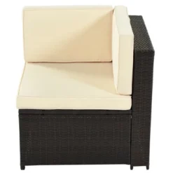 ModernLuxe 9-Piece Outdoor Rattan Sectional Conversation Set with Ottoman & Table -Luxe Furniture Sale GUEST 710930ce e814 4689 a3be f9ace123e897