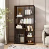 Multipurpose Bookshelf Storage Rack With Closed Storage Cabinets, Black + Brown - ModernLuxe 2 Multipurpose Bookshelf Storage Rack With Closed Storage Cabinets, Black + Brown - ModernLuxe -Luxe Furniture Sale GUEST 71c30d17 a075 4b09 9b78 8b4bf2d2e4ce