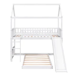 ModernLuxe Twin Over Twin House Bunk Bed with Slide and Ladder 17 ModernLuxe Twin Over Twin House Bunk Bed with Slide and Ladder -Luxe Furniture Sale GUEST 722549a8 ac91 43d8 8ac0 bb915c167574
