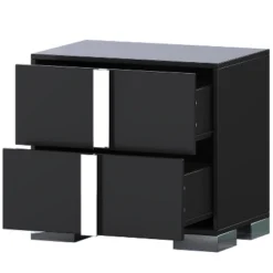 3-Piece Bedroom Furniture Set, 6-Drawer Dresser & 2 Nightstands With Metal Handles, Storage For Bedroom & Living Room - ModernLuxe -Luxe Furniture Sale GUEST 72c11ea8 3223 4f3d 9856 71f9023e84e5