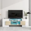 Versatile TV Stand For TVs Up To 80" With 2 Lighted Glass Shelves And LED Color Changing Lights - ModernLuxe 2 Versatile TV Stand For TVs Up To 80" With 2 Lighted Glass Shelves And LED Color Changing Lights - ModernLuxe -Luxe Furniture Sale GUEST 73dbd607 3f8b 4066 91ce 84eefc194d51
