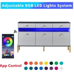 ModernLuxe Contemporary Dressing Table with Smart LED Lights and Marble Top 12 ModernLuxe Contemporary Dressing Table with Smart LED Lights and Marble Top -Luxe Furniture Sale GUEST 740aa840 f723 437e a394 13b8aa29e114