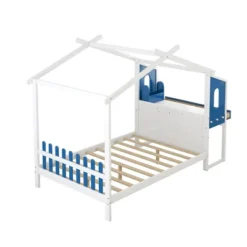 Full Size Platform Bed With Built-in Desk, Two Drawers And Individual Pen Storage - ModernLuxe -Luxe Furniture Sale GUEST 742d1eee 9b32 474b 9f4b 69d28bb88a6c