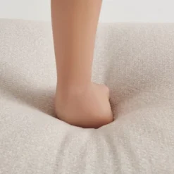 122.1"W Luxury Cloud 4-Seater Sofa Couch, Double-Needle Cut Velvet Sofa With Removable Ottoman And Pillows For Living Room - ModernLuxe -Luxe Furniture Sale GUEST 747899b9 63b0 4743 ba26 63903a3d7240