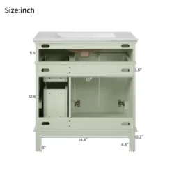 ModernLuxe 30-Inch Free-Standing Bathroom Vanity with Ceramic Undermount Sink 18 ModernLuxe 30-Inch Free-Standing Bathroom Vanity with Ceramic Undermount Sink -Luxe Furniture Sale GUEST 762bf092 5c45 4f0d 8460 2b79a1b36e42