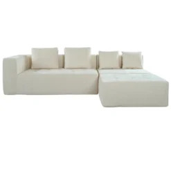 110"W Modern Large Modular Sofa, 3-Piece Set With Free Combination, Includes 4 Pillows, Ideal For Living Room, Bedroom, Apartment-ModernLuxe -Luxe Furniture Sale GUEST 7828a30b 89cd 451e a212 3934dd721512