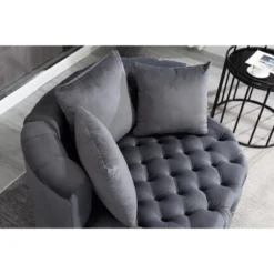 Classical Upholstered Accent Barrel Chair-ModernLuxe -Luxe Furniture Sale GUEST 783c3147 4738 414e b2cd 8ee220f666d1