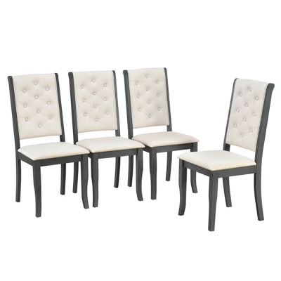 ModernLuxe 6-Piece Retro Dining Set with Flemish Scroll Table and Bench 11 ModernLuxe 6-Piece Retro Dining Set with Flemish Scroll Table and Bench - Image 9