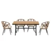 ModernLuxe 5-Piece Outdoor Dining Set: Rectangular Table & Rope-Woven Chairs 1 ModernLuxe 5-Piece Outdoor Dining Set: Rectangular Table & Rope-Woven Chairs -Luxe Furniture Sale GUEST 7986bb90 013a 4fed 9bb0 c3960872a34f