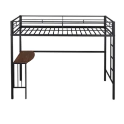 ModernLuxe Twin Size Metal Loft Bed with Integrated Desk and Ladder -Luxe Furniture Sale GUEST 7a33e63b efc1 440e 969c ebcef457ceb6