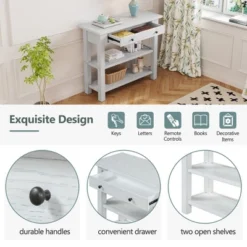 ModernLuxe 36-Inch Retro Entryway Table with Drawer and 2-Tier Storage Shelves 27 ModernLuxe 36-Inch Retro Entryway Table with Drawer and 2-Tier Storage Shelves -Luxe Furniture Sale GUEST 7aab70cd fef1 4da7 b6bc dd9412ac95b8