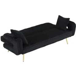 ModernLuxe Sofa Bed Corduroy Upholstered Sofa Convertible Couch Sleeper Sofa With Throw Pillow, Pink/Orange/Black/White 17 ModernLuxe Sofa Bed Corduroy Upholstered Sofa Convertible Couch Sleeper Sofa With Throw Pillow, Pink/Orange/Black/White -Luxe Furniture Sale GUEST 7aec0f9a 1094 44fe 8e43 1c7cb5254719