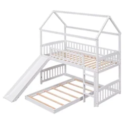 ModernLuxe Twin Over Twin House Bunk Bed with Slide and Ladder 15 ModernLuxe Twin Over Twin House Bunk Bed with Slide and Ladder -Luxe Furniture Sale GUEST 7afde7fe c130 4e08 aee1 327848f7d6fe