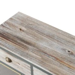 47.6" Modern Freestanding 4 Glass Door Sideboard With 3 Top Drawers, Natural - ModernLuxe 19 47.6" Modern Freestanding 4 Glass Door Sideboard With 3 Top Drawers, Natural - ModernLuxe -Luxe Furniture Sale GUEST 7b67f48c face 4140 a984 bf0ad81c7b9f