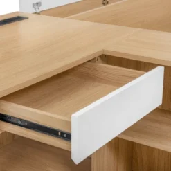 Full Size Platform Bed Frame With 6 Drawers, Shelves, Desk, USB Ports & Wardrobe - ModernLuxe -Luxe Furniture Sale GUEST 7cecc5dc 35f0 4e10 9d84 5110ad91c642