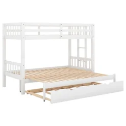 ModernLuxe Twin Over Twin Pull-out Bunk Bed with Expandable Bottom Bed and Trundle -Luxe Furniture Sale GUEST 7e523959 faab 4ca0 8745 880ed438f02f