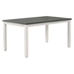 ModernLuxe 7-Piece Neoclassical Dining Table Set - Gray & White Wooden Furniture -Luxe Furniture Sale GUEST 7eb9d23a 0480 4cea b1d7 0121c45cb147