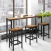 Counter Height Extra Long Dining Table Set With 3 Stools-ModernLuxe -Luxe Furniture Sale GUEST 7ff56af9 204e 449d 89de fe03dcf4df19