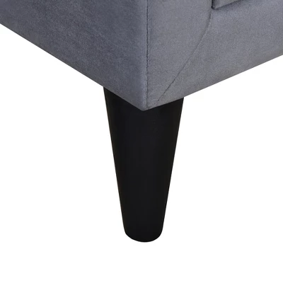 ModernLuxe Velvet Upholstered Nightstand with 2 Drawers - Modern Bedside Table 10 ModernLuxe Velvet Upholstered Nightstand with 2 Drawers - Modern Bedside Table - Image 8