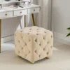 Modern Velvet Upholstered Ottoman - ModernLuxe -Luxe Furniture Sale GUEST 82144946 ff44 44bc 9143 97562943ec30