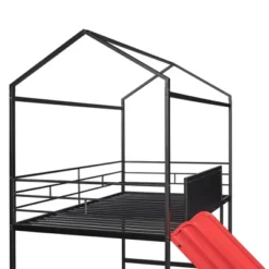 ModernLuxe Twin Size Metal House Loft Bed with Slide and Writable Board -Luxe Furniture Sale GUEST 82e165ef a3eb 44c2 9878 32c7e3cf8246