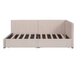 Twin Size Sofa Bed Frame, Linen Fabric Upholstered Daybed With 2 Storage Drawers, No Box Spring Needed - ModernLuxe 12 Twin Size Sofa Bed Frame, Linen Fabric Upholstered Daybed With 2 Storage Drawers, No Box Spring Needed - ModernLuxe -Luxe Furniture Sale GUEST 82f9c69d 9544 45fe b759 179f8aeb1d68
