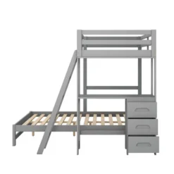 ModernLuxe Twin Over Full Bunk Bed with Built-in Desk and Storage Drawers 16 ModernLuxe Twin Over Full Bunk Bed with Built-in Desk and Storage Drawers -Luxe Furniture Sale GUEST 83358152 00b5 491c 86dc 8eadced5988e