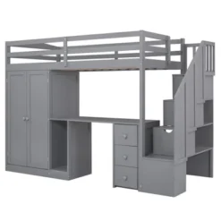ModernLuxe Twin Loft Bed: All-in-One Desk, Wardrobe & Storage Solution 15 ModernLuxe Twin Loft Bed: All-in-One Desk, Wardrobe & Storage Solution -Luxe Furniture Sale GUEST 83665489 257c 418f a624 85300fe08948